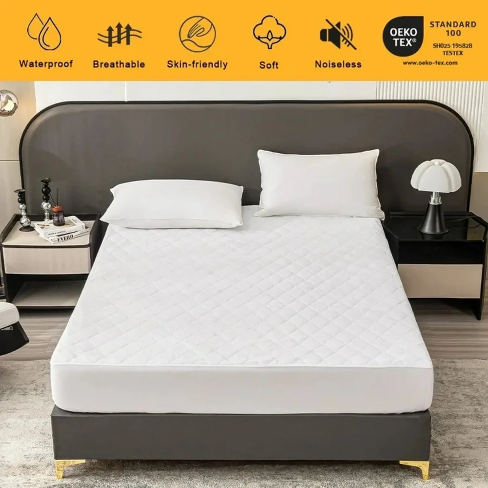 Mainstays Waterproof Mattress Pad, King 76 in x 80 in NWT
